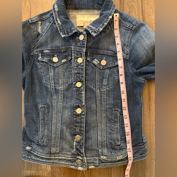 Anthropologie Pilcro and the Letterpress Distressed Denim Jacket Size Small - Picture 9 of 9